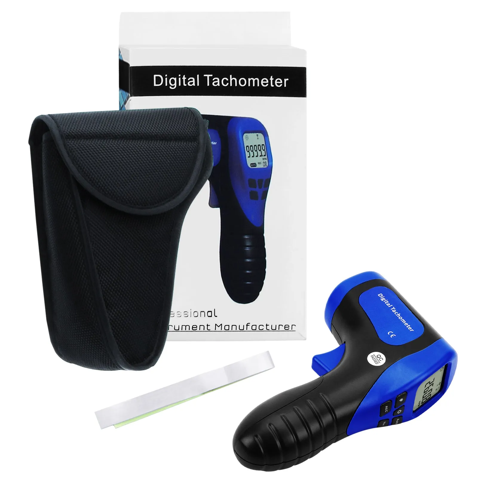 PD_55 Kibeland Handheld Digital Laser Tachometer Measuring Range: 2.5-99999RPM