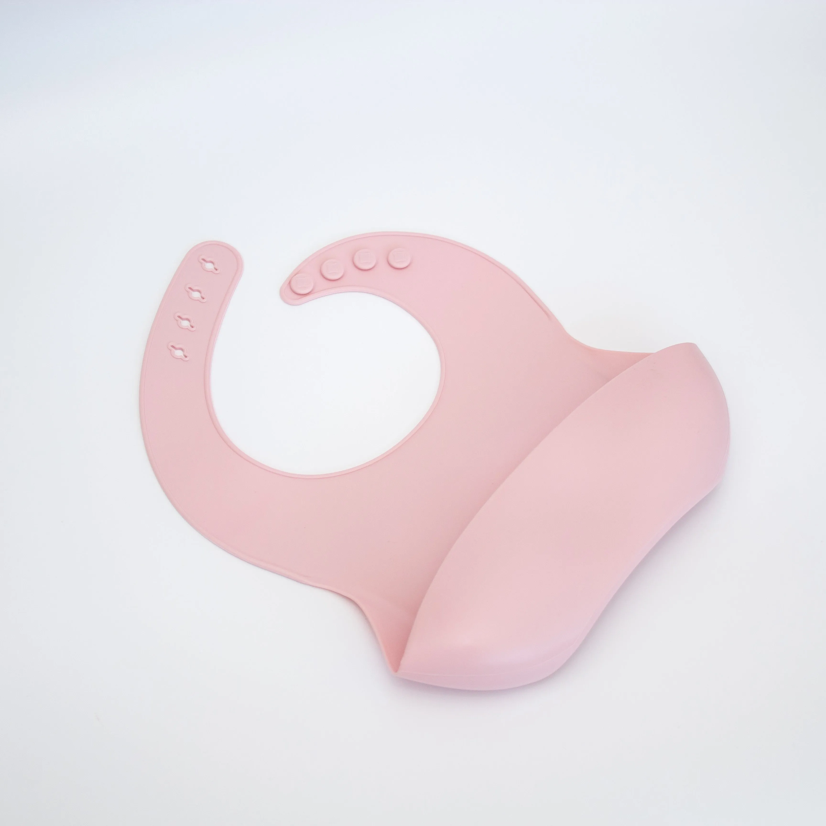Personalised Embossed Silicone Bib- Pink