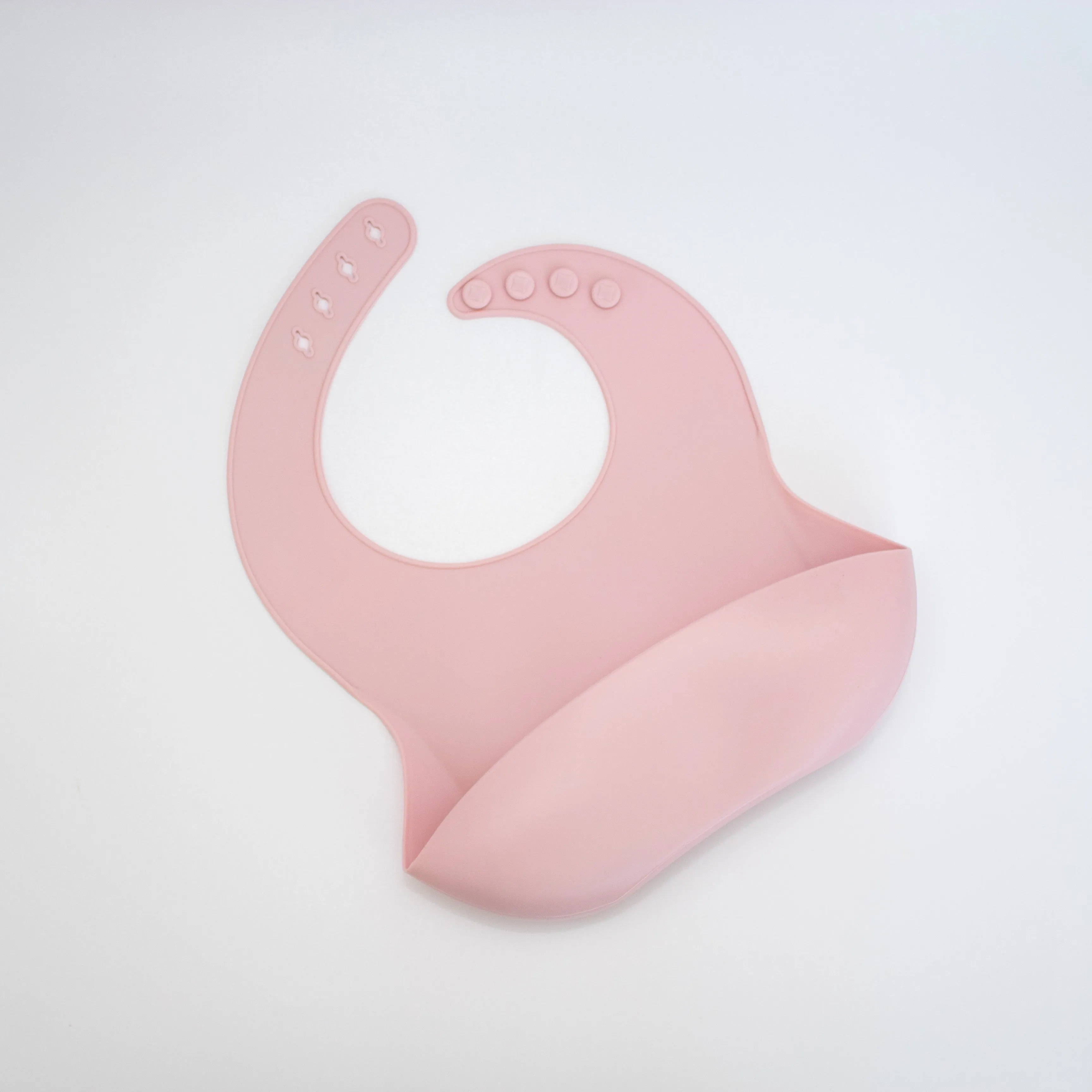 Personalised Embossed Silicone Bib- Pink