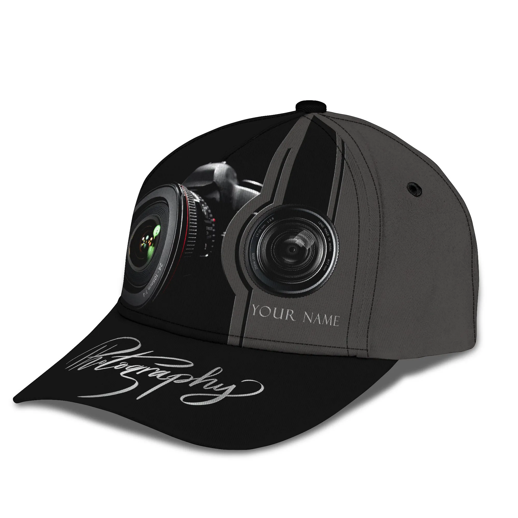 Photographer Personalized Name 3D Classic Cap