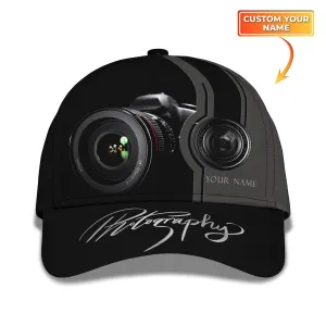 Photographer Personalized Name 3D Classic Cap