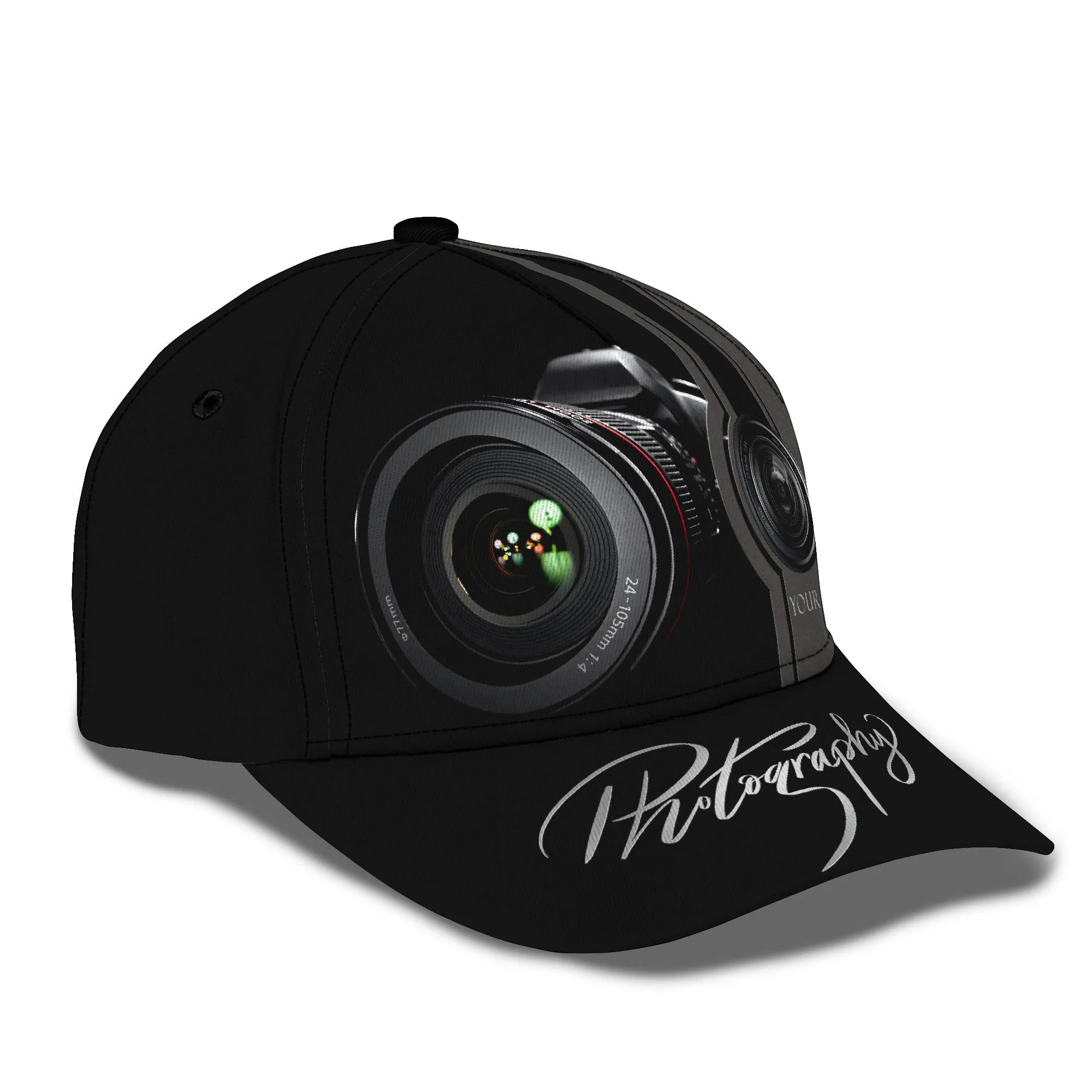 Photographer Personalized Name 3D Classic Cap
