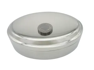 Photography Camera Dial Pendant Oval Trinket Jewelry Box