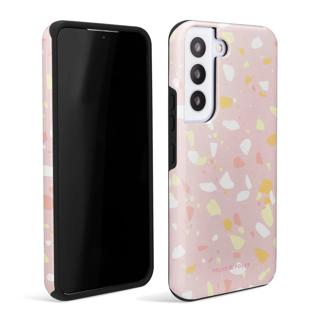Pink Peony Terrazzo Custom - Samsung Galaxy S22 5G Case