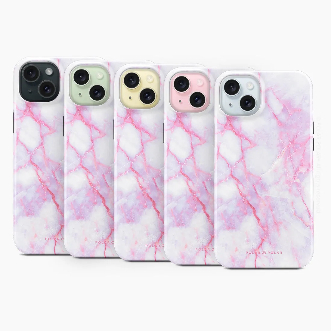 Pink White - iPhone 15 Plus Case