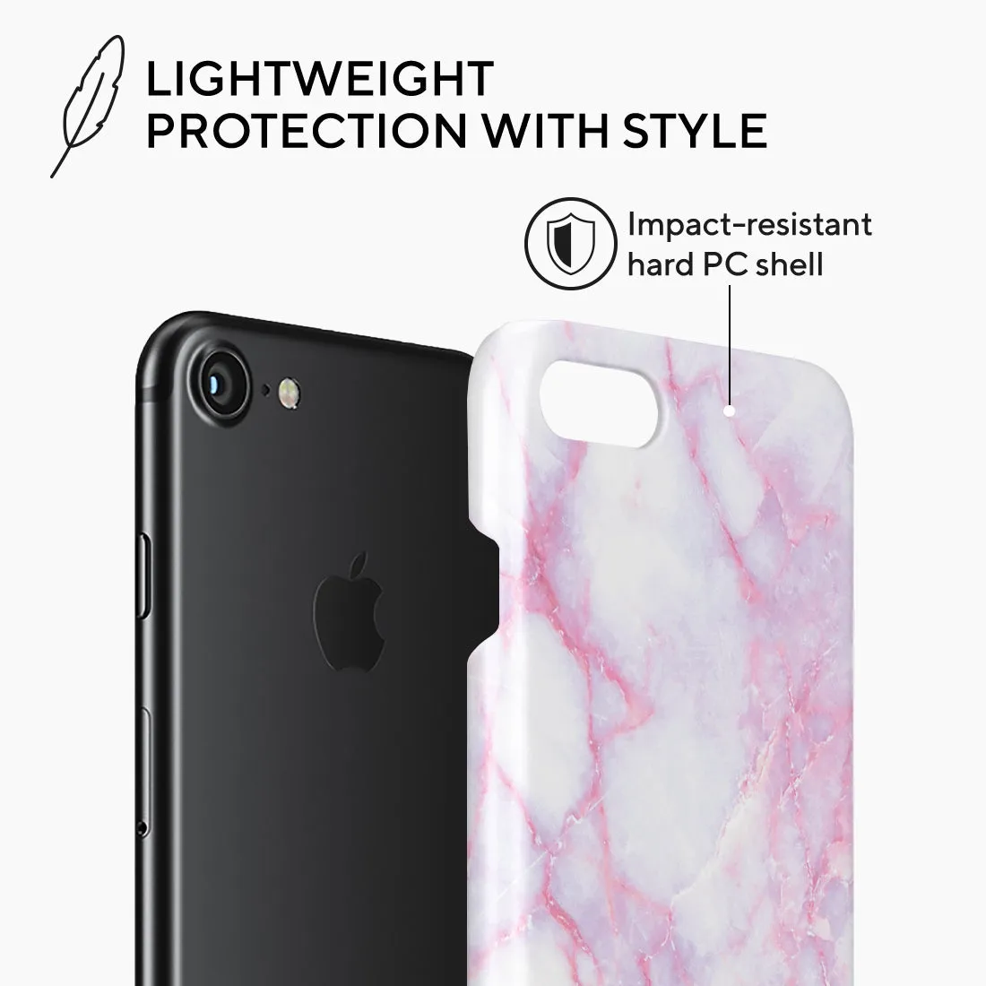 Pink White - iPhone SE3 / SE2 / 8 / 7 Case
