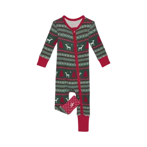 Posh Peanut Holiday Fair Isle Convertible Zippered One Piece