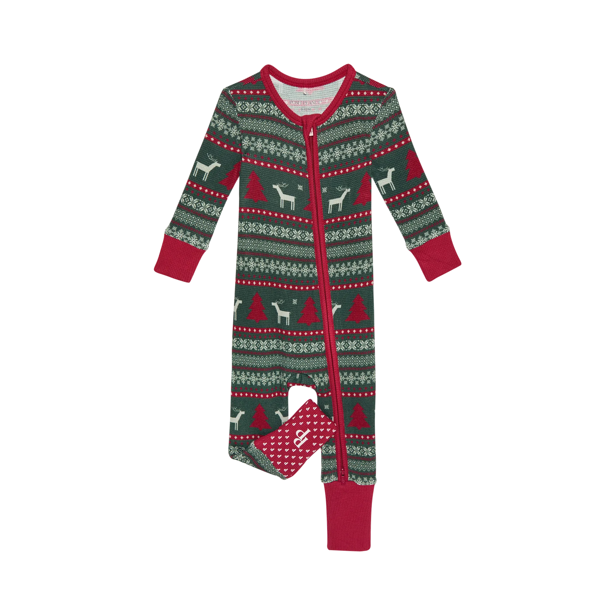 Posh Peanut Holiday Fair Isle Convertible Zippered One Piece