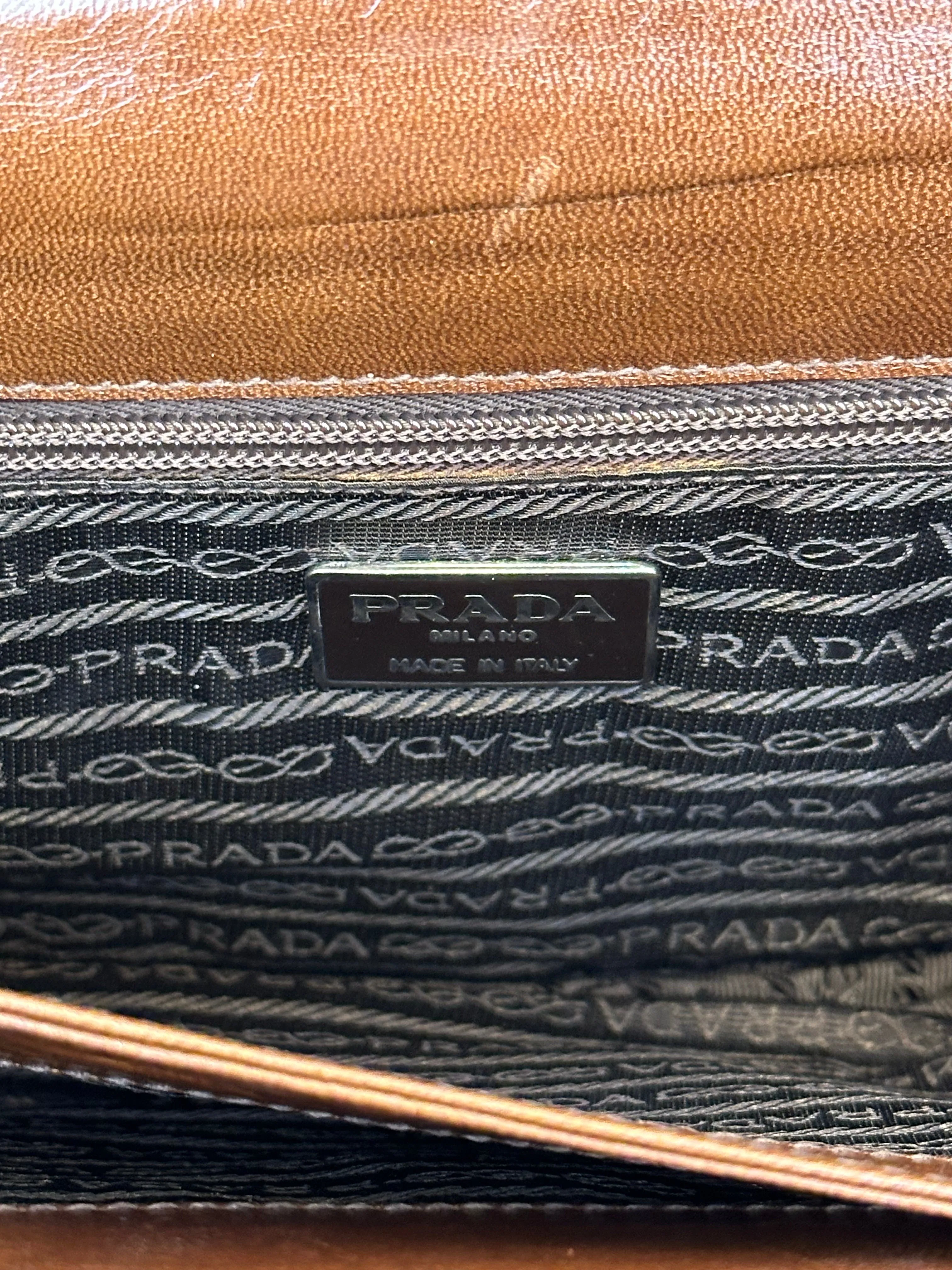 Prada Leather & Lucite Chain Shoulder Bag*