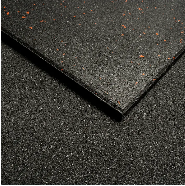 Premium Grade Rubber Gym Flooring  | RED SPECK [1m x 1m x 15mm]