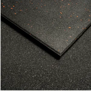 Premium Grade Rubber Gym Flooring  | RED SPECK [1m x 1m x 15mm]