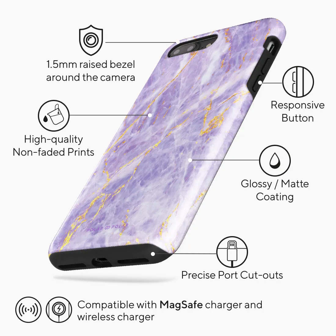 Princess Purple Custom - iPhone 8 Plus/7 Plus Case