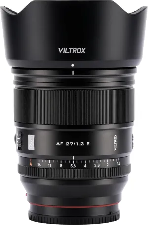 PRO 27Mm F/1.2 E for Sony E-Mount, 27Mm F1.2 Auto Focus Prime Lens for Sony E Mount Mirrorless A7 A6700 A6500 (27Mm F/1.2)