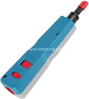 Professional Impact 110 Ethernet Punch Down Tool with Enlarged Blade Storage for 110/66 Blades, Impact Terminal Insertion Tools