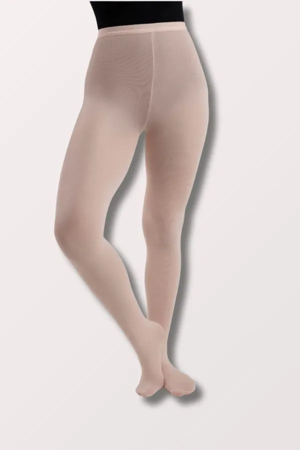 Professional Mesh Transition Tights with Seams - Theatrical Pink