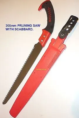 PRUNING SAW 300mm LONG BLADE WITH SCABBARD - NEW