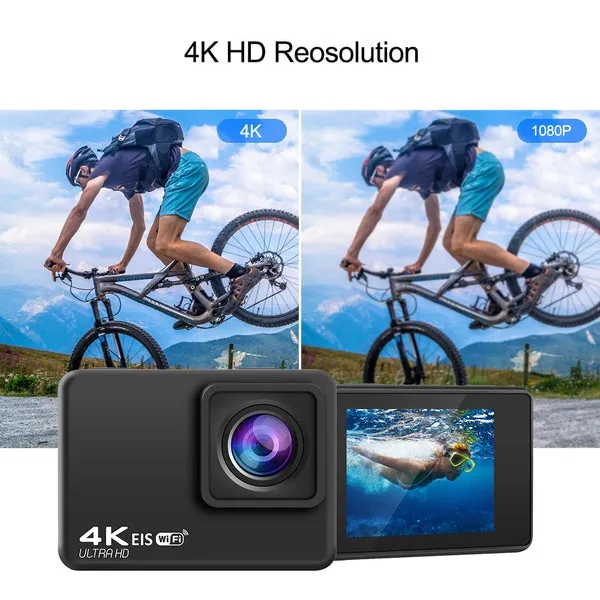 PULSE Action Cam 4K Ultra HD WiFi 60fps – Black