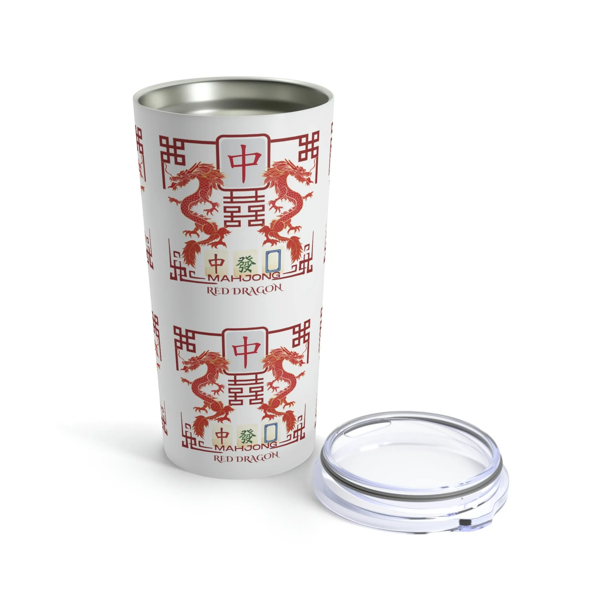 Red Dragon Mahjong Tumbler 20oz