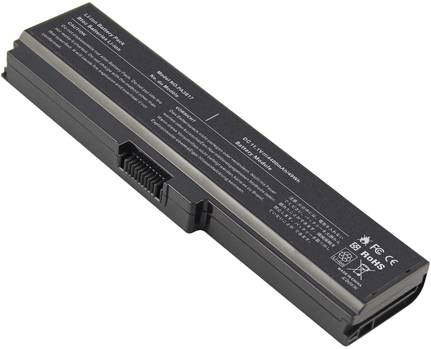 Replacement Battery for Toshiba Satellite  L655D L675 L675D L745 L755 L755D P745 P755 P775 M645 A660 A655 PA3817U Series Battery