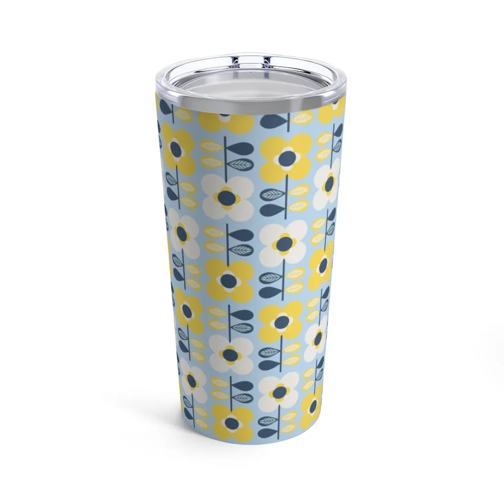 Retro Scandi Flowers 20 oz Insulated Tumbler