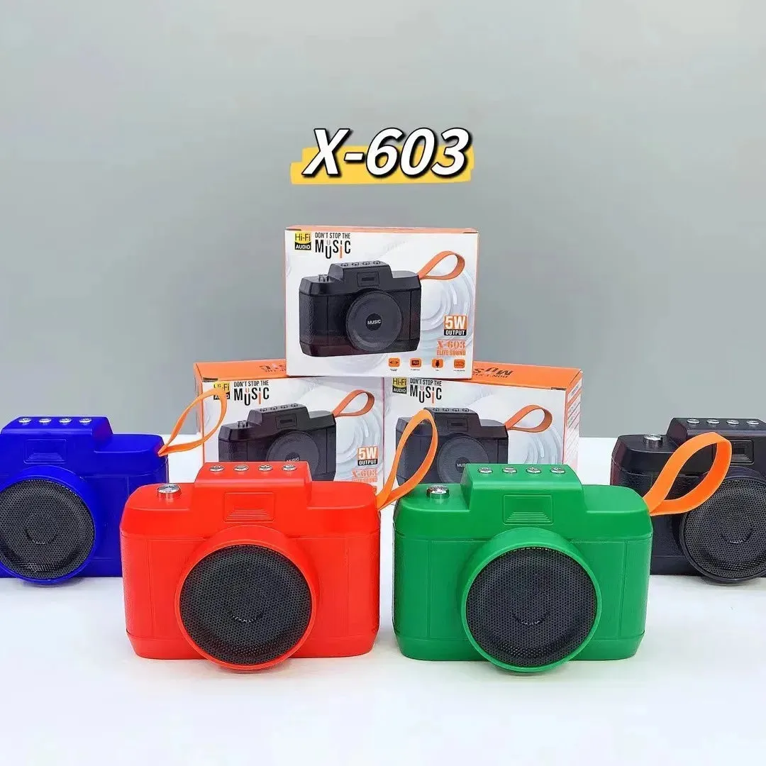 Retro-Sonic Camera-Shaped Bluetooth Speaker