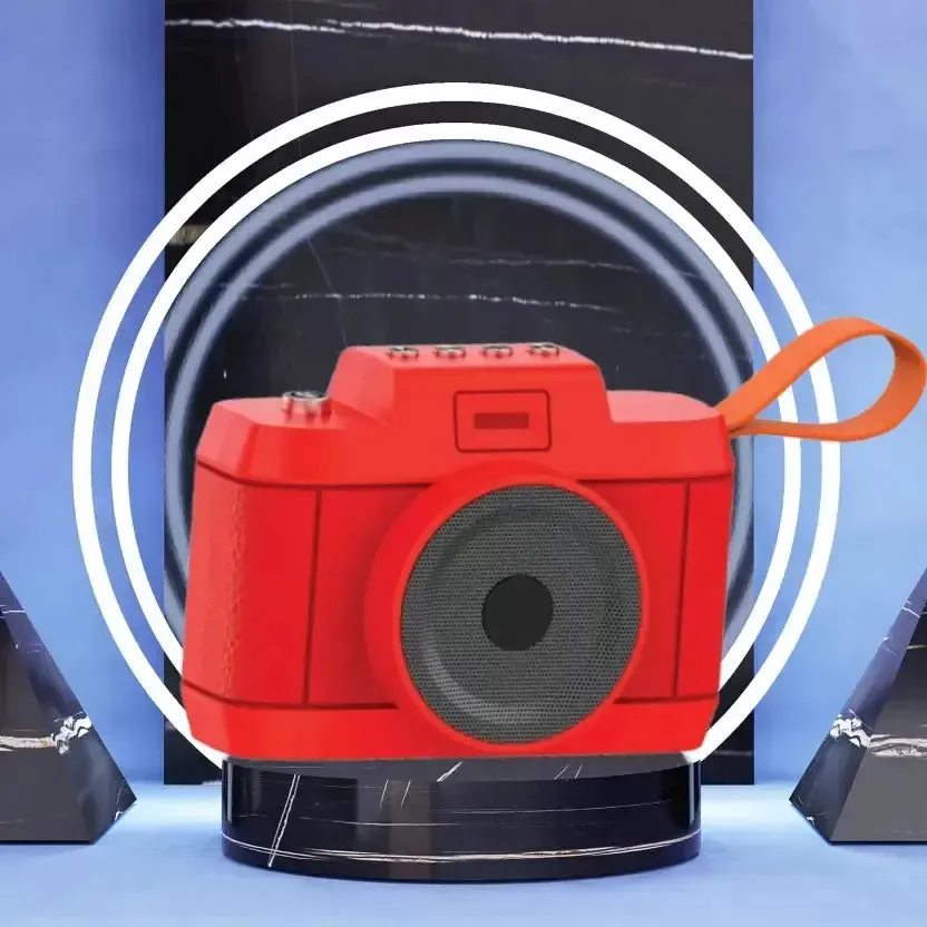 Retro-Sonic Camera-Shaped Bluetooth Speaker