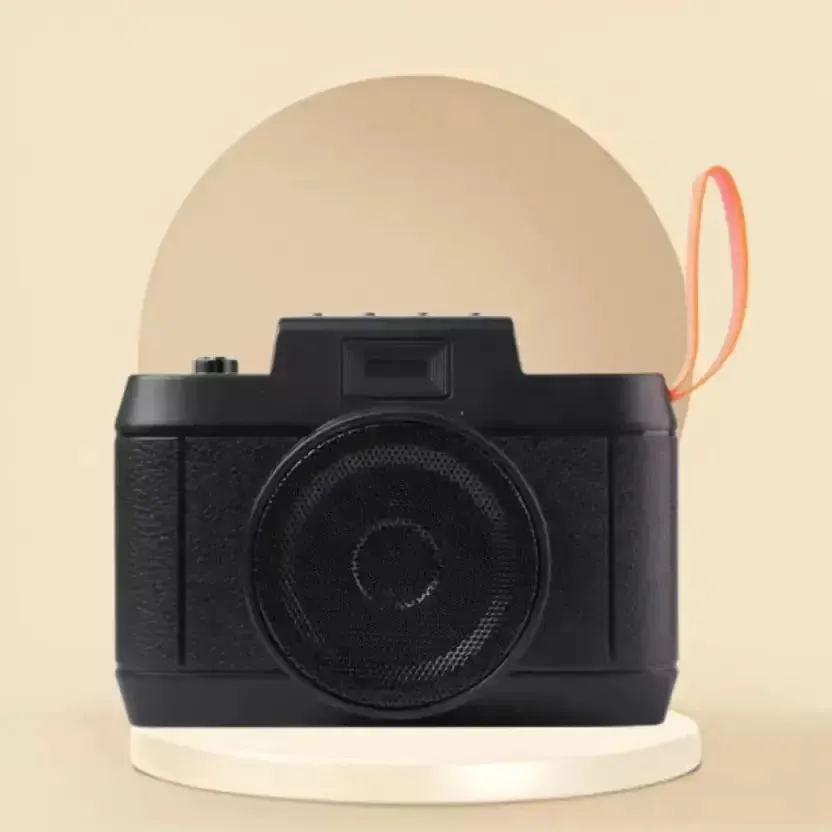 Retro-Sonic Camera-Shaped Bluetooth Speaker