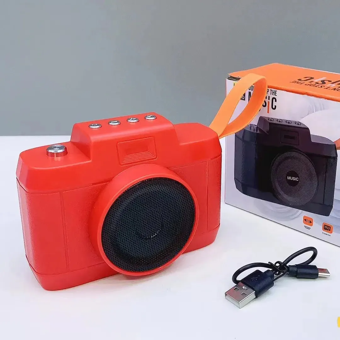 Retro-Sonic Camera-Shaped Bluetooth Speaker