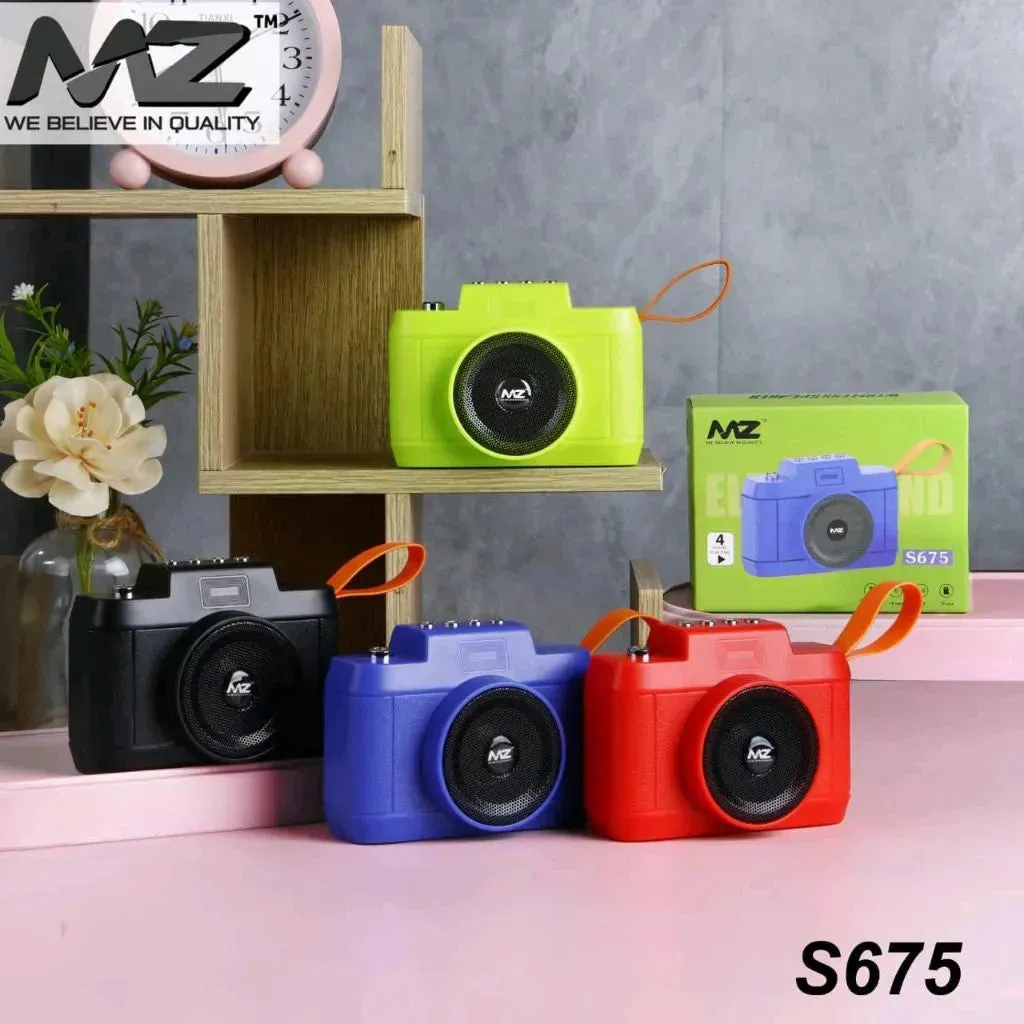 Retro-Sonic Camera-Shaped Bluetooth Speaker