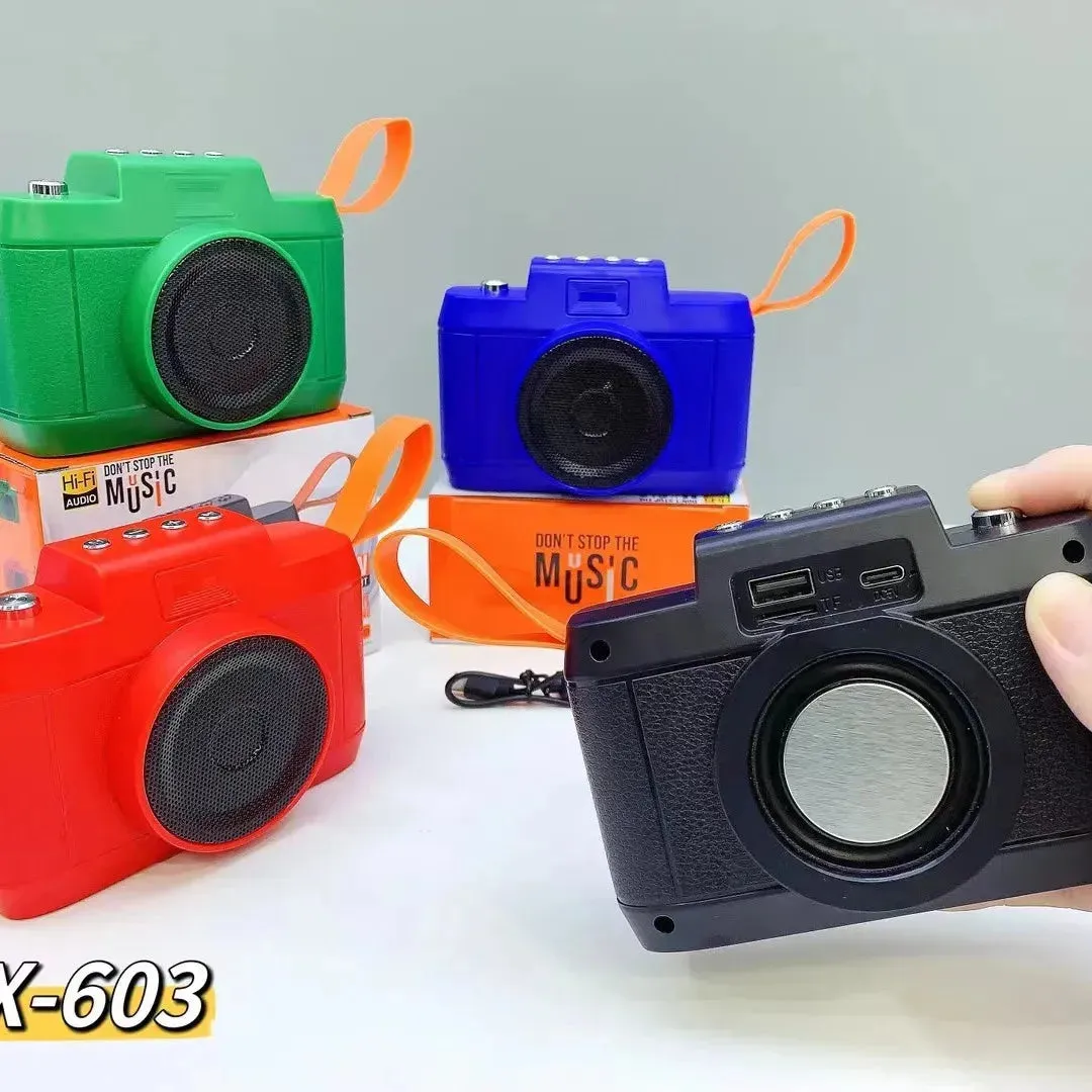Retro-Sonic Camera-Shaped Bluetooth Speaker