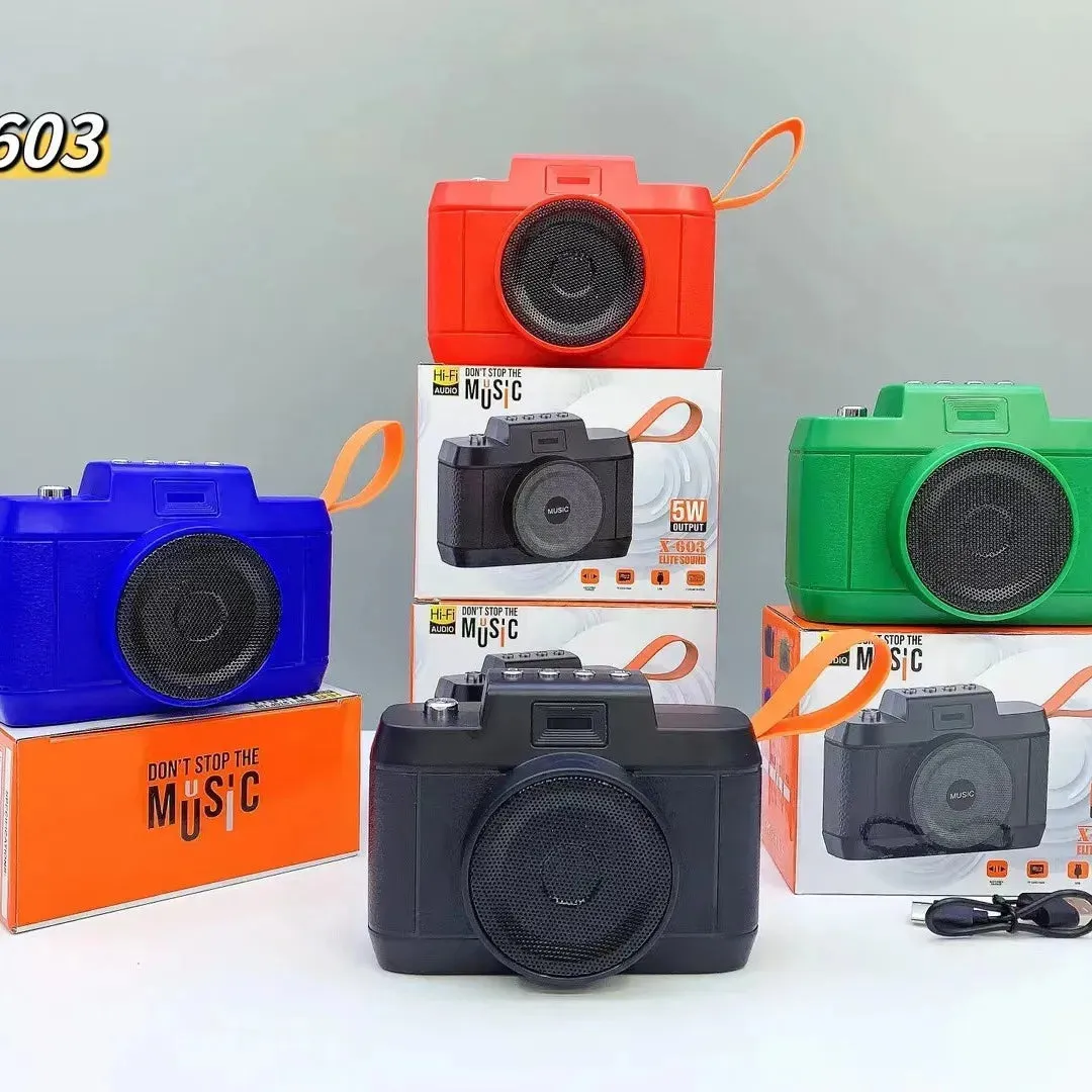 Retro-Sonic Camera-Shaped Bluetooth Speaker