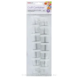 Round Mini Storage Containers 10ml 14pk