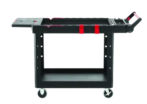 Rubbermaid HD Adaptable Utility Cart Medium, Black