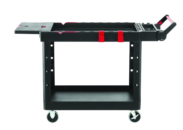 Rubbermaid HD Adaptable Utility Cart Medium, Black
