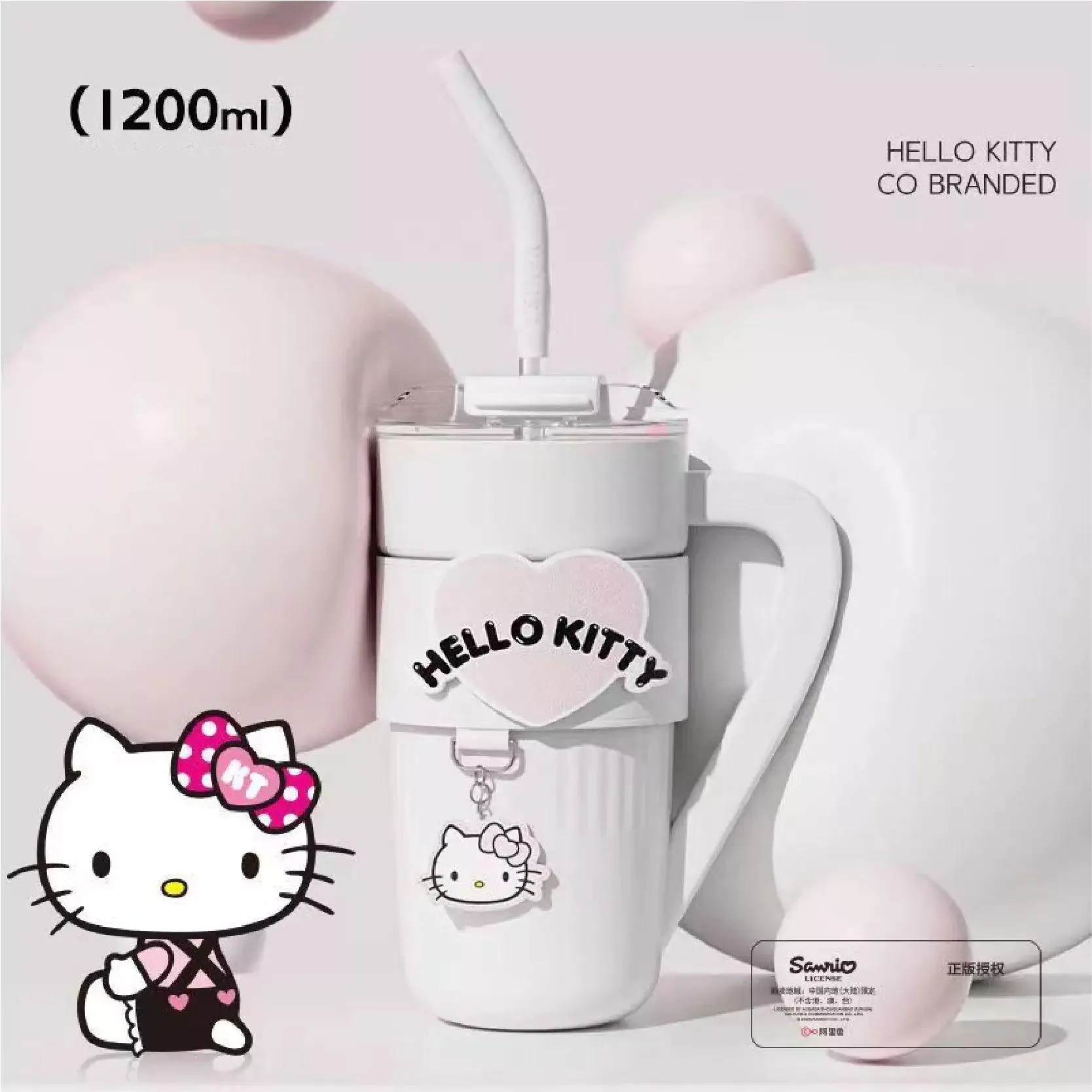 Sanrio Heart Sleeve Leak-proof Tumbler 40 Oz