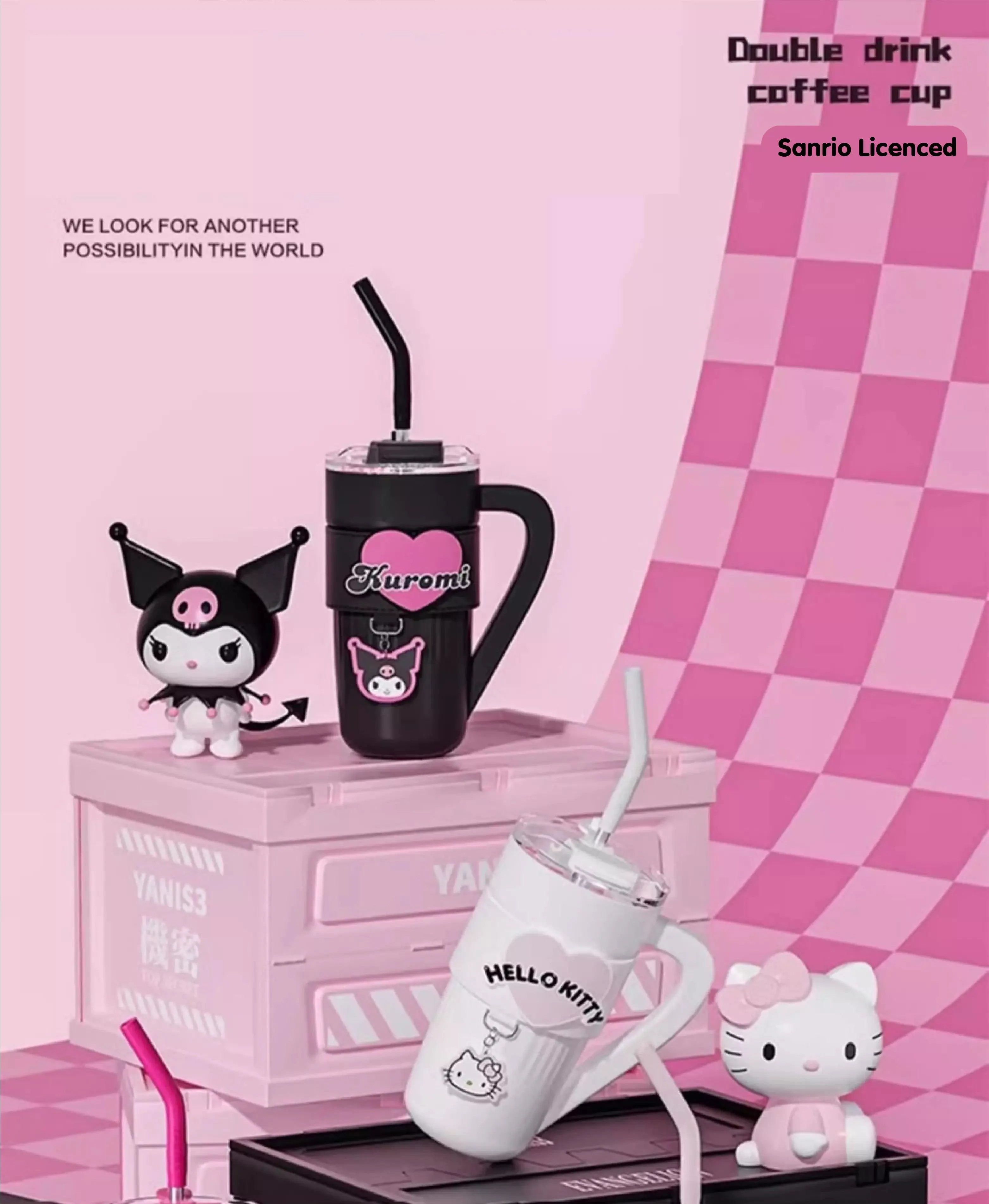 Sanrio Heart Sleeve Leak-proof Tumbler 40 Oz
