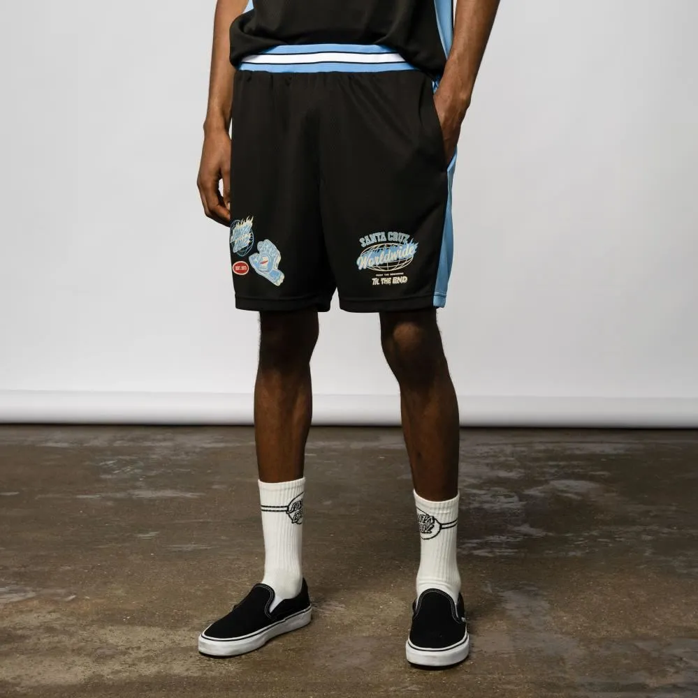 Santa Cruz Mesh Shorts TTE Worldwide Mesh Short - Black
