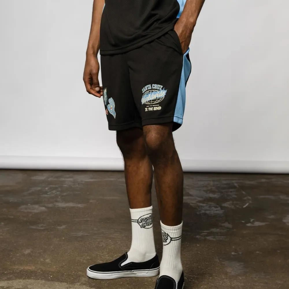 Santa Cruz Mesh Shorts TTE Worldwide Mesh Short - Black
