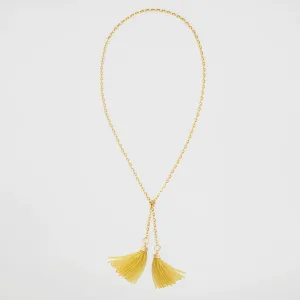 Sautoir Double Convertible Yellow Sapphire Necklace, 18K Yellow Gold, Small Link, 34"