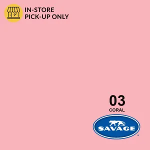 Savage 107" Coral Pink Seamless Background Paper