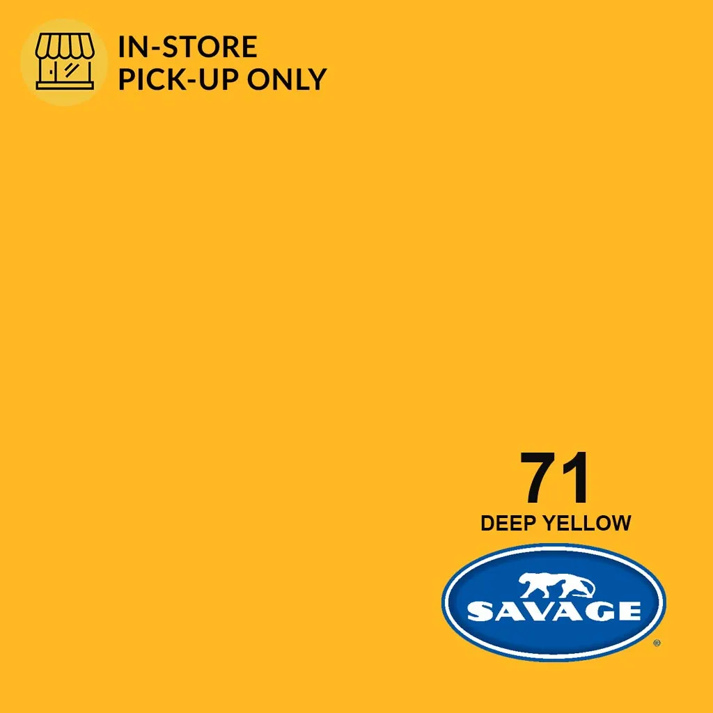 Savage 53" Deep Yellow Seamless Background Paper