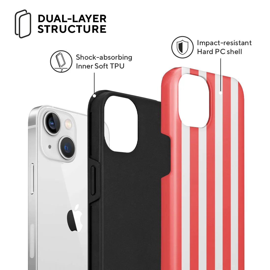 Scarlet Stripe - iPhone 13 Case