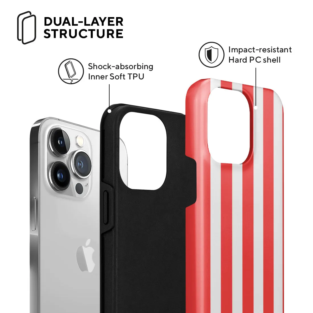 Scarlet Stripe - iPhone 13 Pro Case