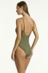 Sea Level - Spinnaker Square Neck One Piece