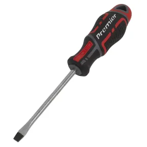 Sealey Premier Screwdriver Slotted 6 x 100mm GripMAX®