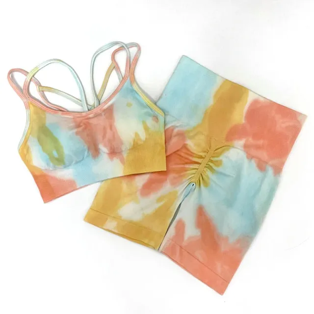Seamless yoga set Women gym clothing