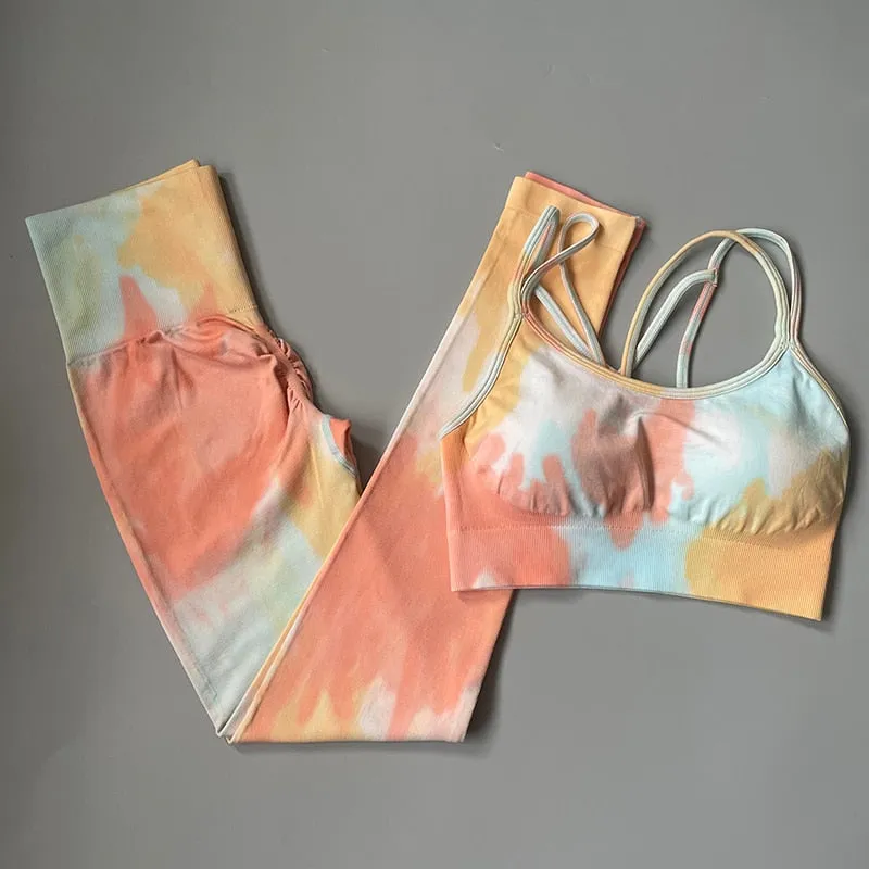 Seamless yoga set Women gym clothing