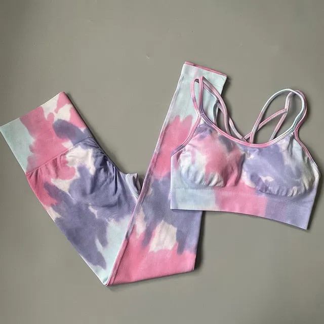 Seamless yoga set Women gym clothing