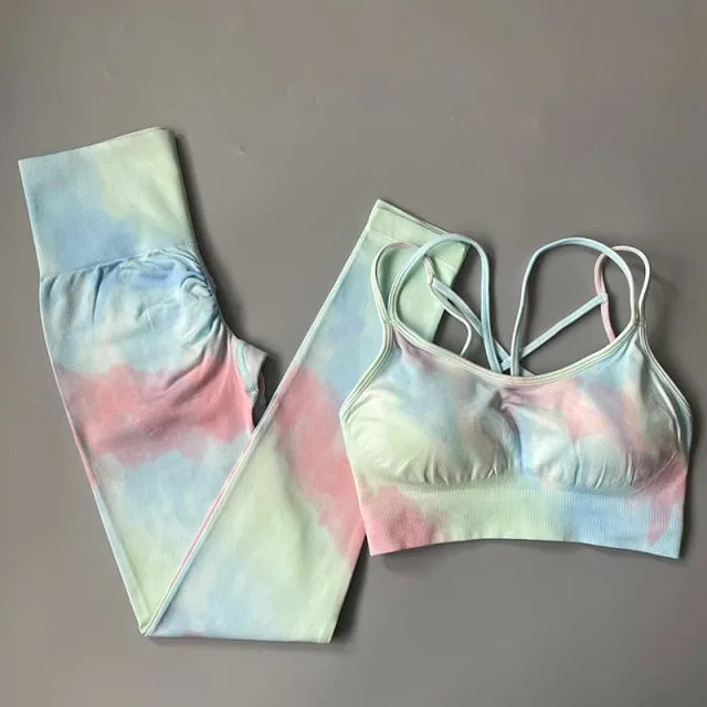 Seamless yoga set Women gym clothing
