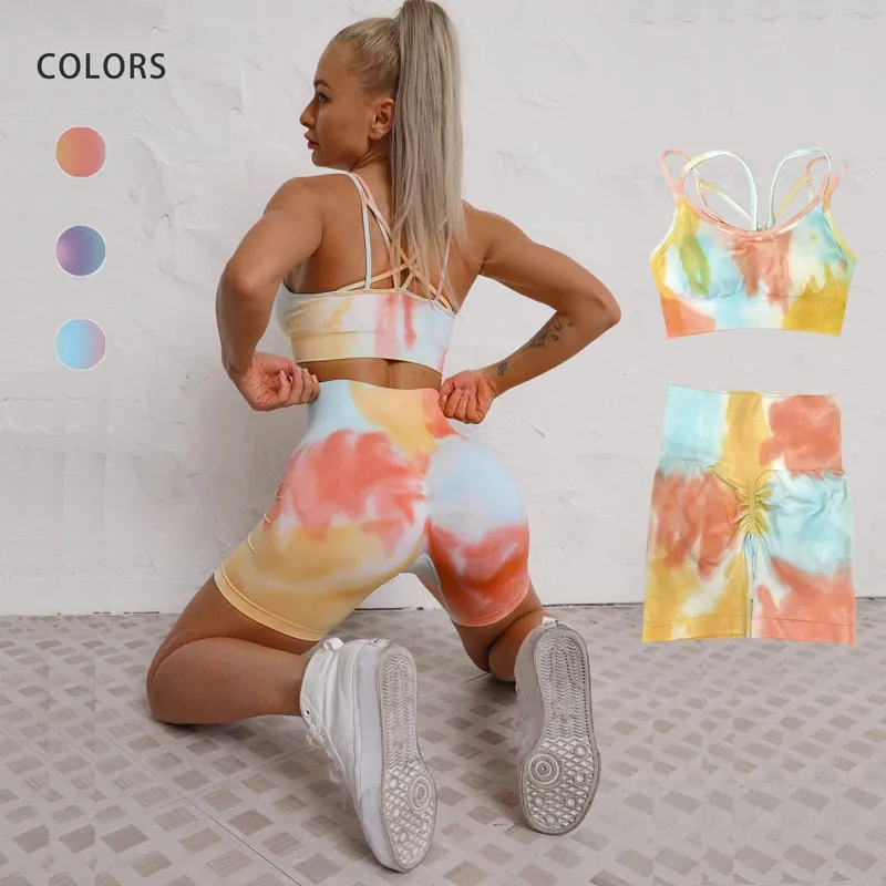 Seamless yoga set Women gym clothing